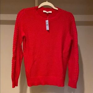 LOFT red sweater - petite small, NWT